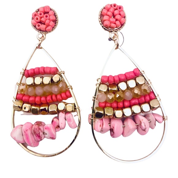 Golden Linings Jewelry - ⭐️HOST PICK⭐️ Pink statement earrings